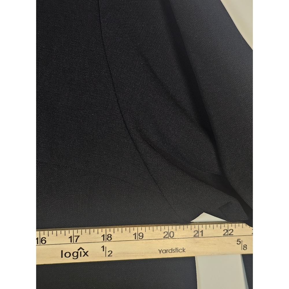 HM Black Pearl Cuff Long Sleeve Shift Dress Round Neck Mini Size 10 - Picture 6 of 8